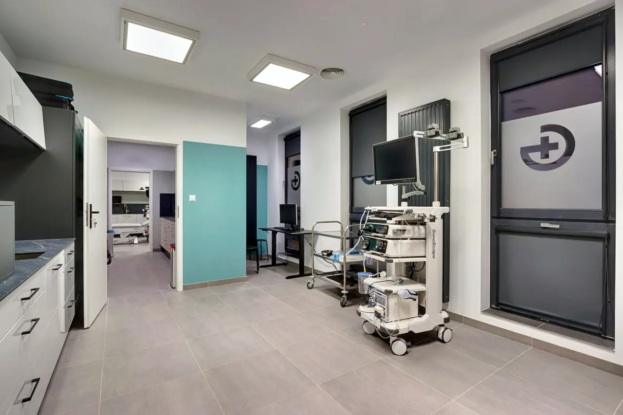 Gabinet zabiegowy GlivClinic — kolonoskopia w Krakowie, ul. Wadowicka 6